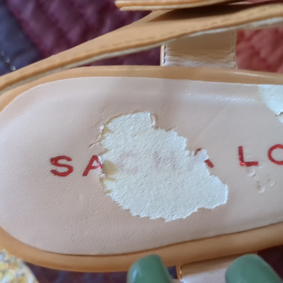 SASHA LONDON* genuine leather strappy side buckle sandal size 8.5 ladies - Picture 11 of 12